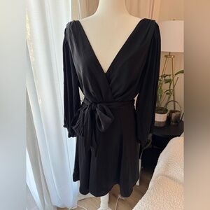 Banana Republic Black Wrap Dress